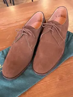英国靴　ポールセンスコーン　スウェードレザー　ストレートチップ NEW&LINGWOOD POULSEN SKONE ニューアンドリングウッド