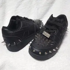 限定品☆A BATHING APE Bapesta レザー スタッズ ブラック