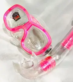 【新品/未使用】シュノーケルとスイムゴーグル セット【ピンク】