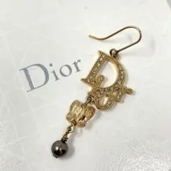 【美品】Dior ディオール ピアス トロッター ラインストーン 片耳用☆
