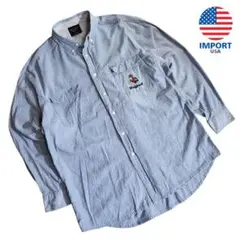 USA古着 SPORTS LINE シャンブレー長袖BDシャツ 68870