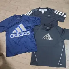 adidas Tシャツ 3枚セット ネイビー グレー