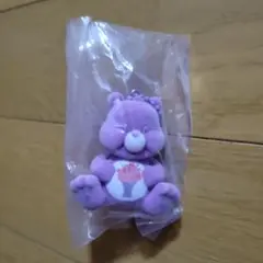 ケアベア ストラップ 紫