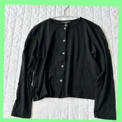 【クラブ モナコ】薄手 カーディガン シンプル きれいめ 黒 おしゃれ 《美品》