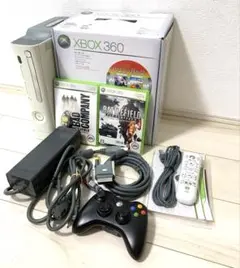【動作品】Xbox360 本体 コントローラー ソフト付 ホワイト格安　箱付き