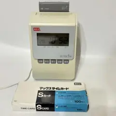 MAX タイムレコーダー ER-110S5W タイムカードおまけ