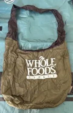 Whole Foods Market エコバッグ　斜め掛け　折りたたみ式