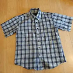 チェック柄 半袖シャツ LLサイズ