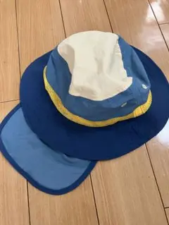 52cm メッシュハット 青/黄色/ベージュ