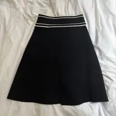 Sandato Paris サンドロ　フレアスカート 黒