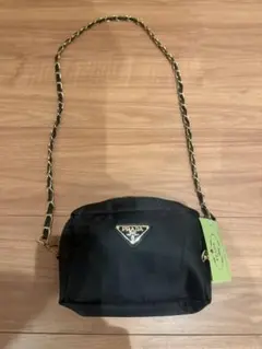 PRADAロゴ付き ハンドバッグ　並行輸入品 楽天市場】プラダ ロゴ ハンドバッグ レザー レディース 【中古