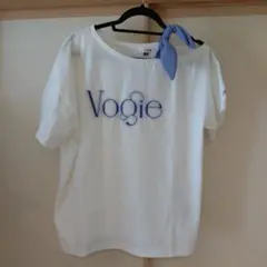 新品　ピンクラテ　リボンショルダーTシャツ