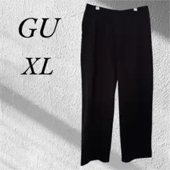 ジーユー GU カットソーバギーパンツ カジュアル 黒 大きめ XL