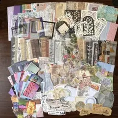 コラージュ素材　フレークシール