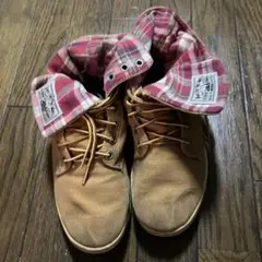 VANS ベージュ チェック柄 スニーカー