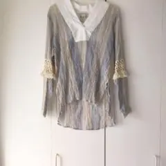 Y【美品】sea newyork シーニューヨーク 透け感ブラウス カットソー