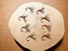 渓流最強 テンカラくんシリーズⅠ ×8本 ニンフ 逆さ毛鉤 イワナアマゴヤマメ