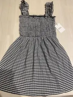GRL ギンガムチェック柄フリルストラップチュニック