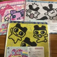 たまごっち 一番くじ E賞あのころのハンドタオル　3種　セミコンプ