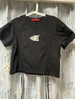 ESC STUDIO 黒 クロップドTシャツ　半袖