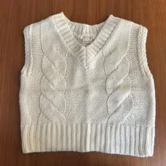プティマイン　80センチ　ベスト　ニット