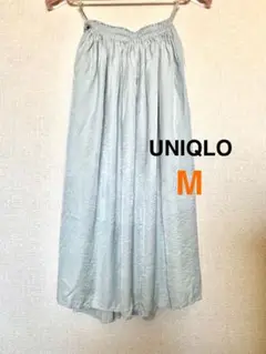 【美品】　UNIQLO フレアスカート　Mサイズ ミントグリーン