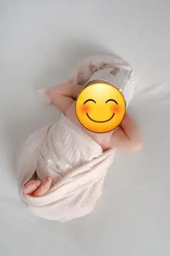 ニューボーンフォト　おくるみ　ベージュ