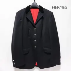 トレンド【HERMES】セリエボタン/ジャケット ブレザー/42/Black
