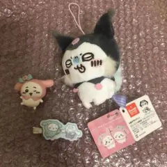 ちいかわ×サンリオキャラクターズドール　モモンガ　クロミ　ぬいぐるみ　タグ付き