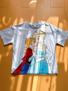 新品タグ付き♡ アナ雪　エルサ アナTシャツ 120cm RELA サックス