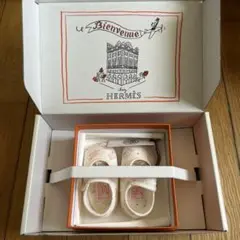 【新品未使用】HERMES ファーストシューズ ホワイト