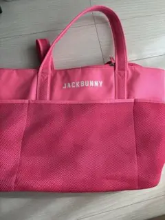 JACKBUNNY メッシュゴルフバッグ ピンク