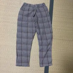 サマンサモスモスブルー　Fサイズ　チェック　パンツ