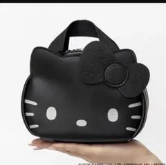ハローキティ × ブリルミー◆ ズボラに優しいコスメポーチ◆ブラック