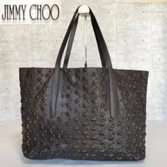 【極美品】JIMMY CHOO PIMLICO カラフルスタッズ トートバッグ