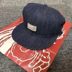 【1-182】カープ ニューエラ 950 キャップ (デニム、メタルロゴ) NEW ERA - カープキャップニューエラ950（メタルロゴ）デニム