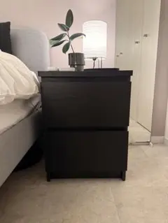 IKEA MALM マルムチェスト ブラックブラウン 40x55 cm