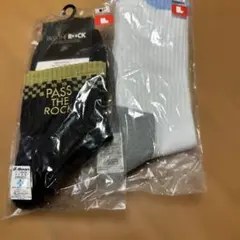【新品】バスケットボールソックス ブラック ホワイト 2足セット