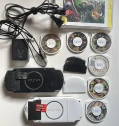 Play Station Portable 3000 ホワイト ブラック セット