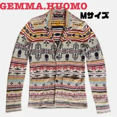 GEMMA.HUOMO ネイティブ柄カーディガン メンズ Mサイズ イタリア製