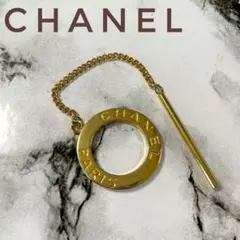 【美品】✨シャネル CHANEL ロゴ スカーフリング ゴールド アクセサリー