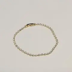 【美品】ゴールドクリスタルストーンブレスレット