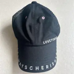 子供用キャップ　LOVETOXIC 黒