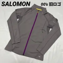00's SALOMON 旧ロゴ ジップカットソー