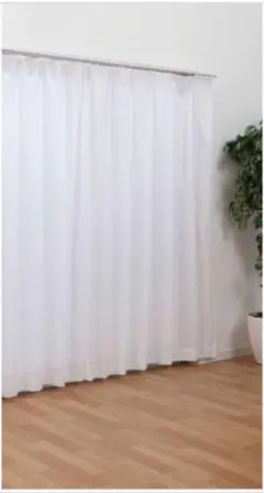 DCM 彩光レースカーテン２枚（幅100cm×丈178cm）アジャスターフック付