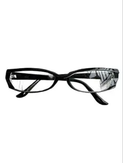 sporty design black rim glasses