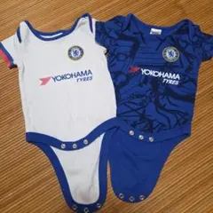 ベビーロンパース　チェルシーユニフォーム２枚セット