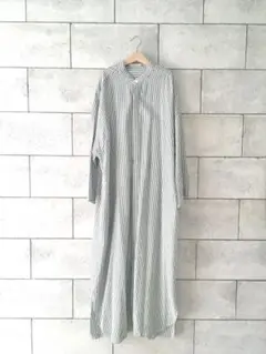 トゥモローランド GALERIE VIE バンドカラーロングシャツワンピース