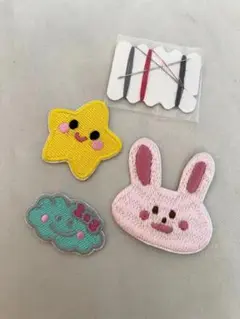 カラフル刺繍パッチセット