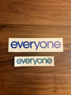everyone ステッカー 2枚セット